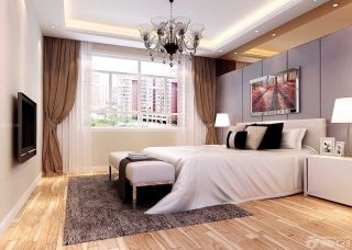 最新交换空间80平米小户型卧室床头装饰画装修效果图片
