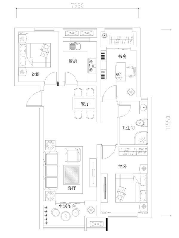 2023家装户型图设计案例