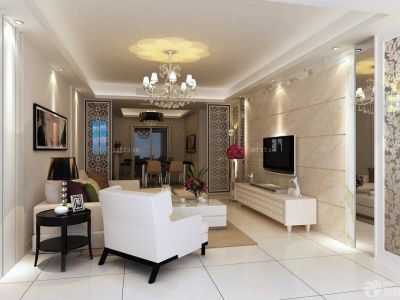 揭东县熙岸尚城105平米三居现代风格