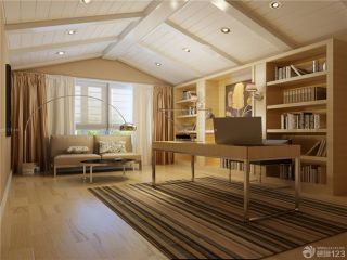 2023现代中式书房家具装修图片