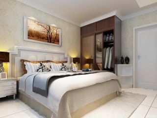 现代小户型家装卧室床装修效果图欣赏