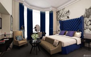 最新小宾馆地中海风格卧室设计装修效果图大全