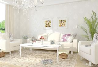 家装客厅沙发背景墙纸装修效果图片