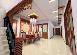 中式别墅餐厅设计装修效果图