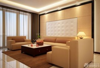 最新现代时尚简约风格客厅沙发背景墙效果图