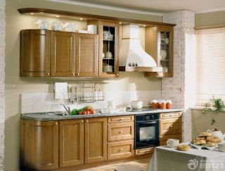 开放式厨房橱柜颜色装修设计效果