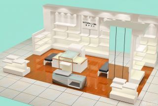 商场鞋柜环境布置装修设计效果图2025款