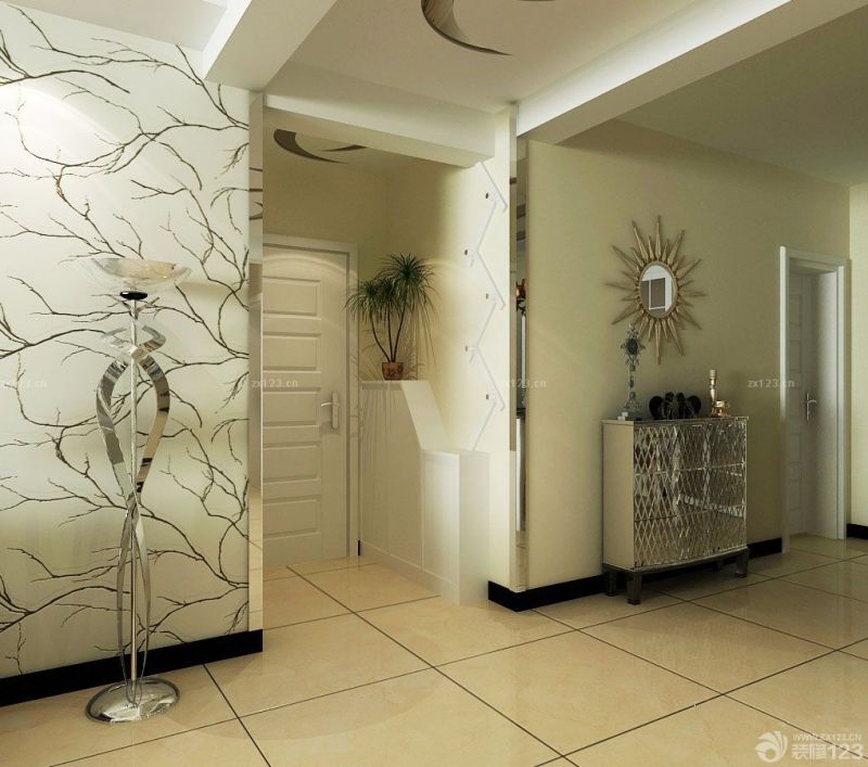 现代美式风格房屋鞋柜装修效果图2025