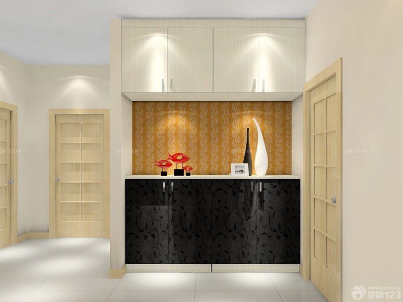 木工鞋柜展厅时尚简约风格设计效果图