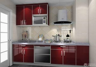 最新小户型厨房隔断门橱柜设计效果图大全2023