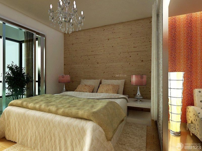 最新小户型二手房卧室床装修效果图