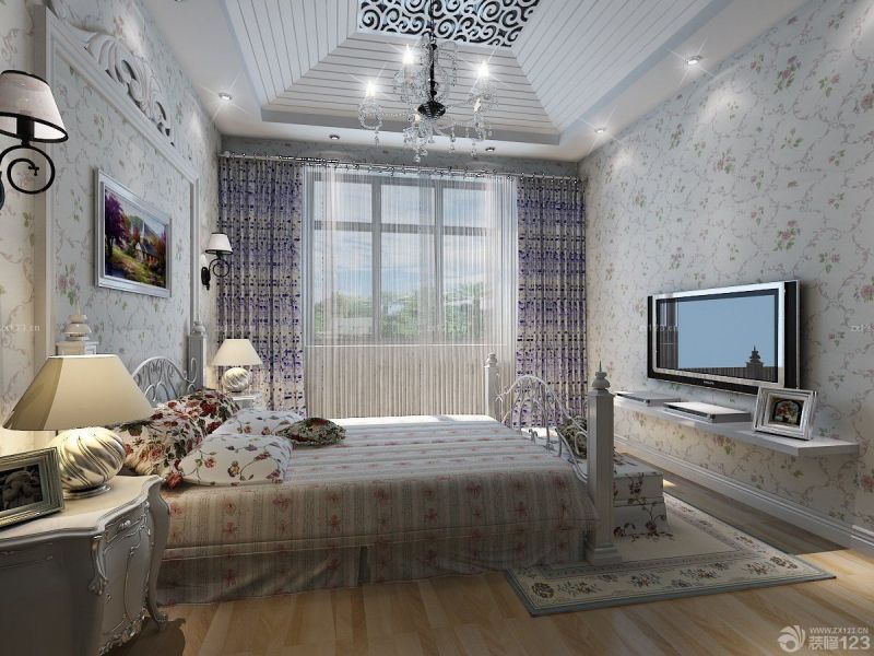 简欧小户型电视背景墙设计装修图片大全