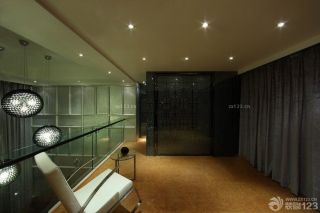 现代简约风格115平米客厅装饰效果图片2023