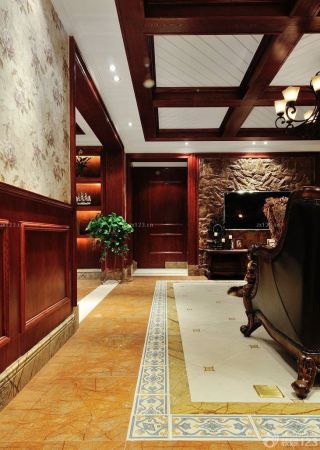 特色家装客厅走廊设计装修效果图片