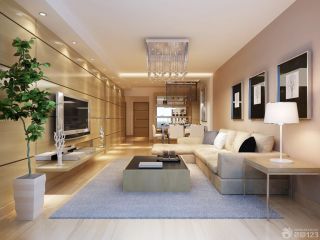 特色现代客厅转角沙发装修效果图大全2023图片