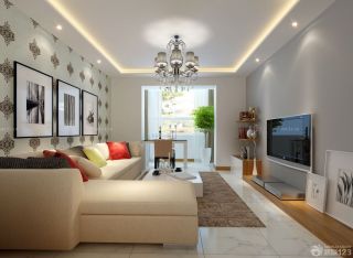 最新现代客厅转角沙发装修效果图片大全2023图片