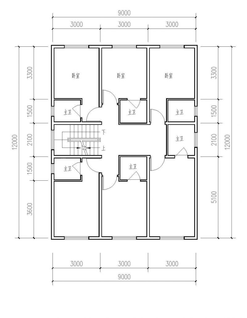 最新两层经典别墅设计平面图欣赏