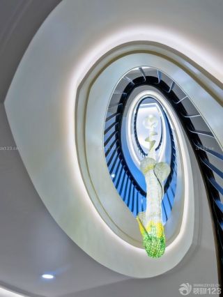 2023经典法式风格别墅楼梯设计图片欣赏