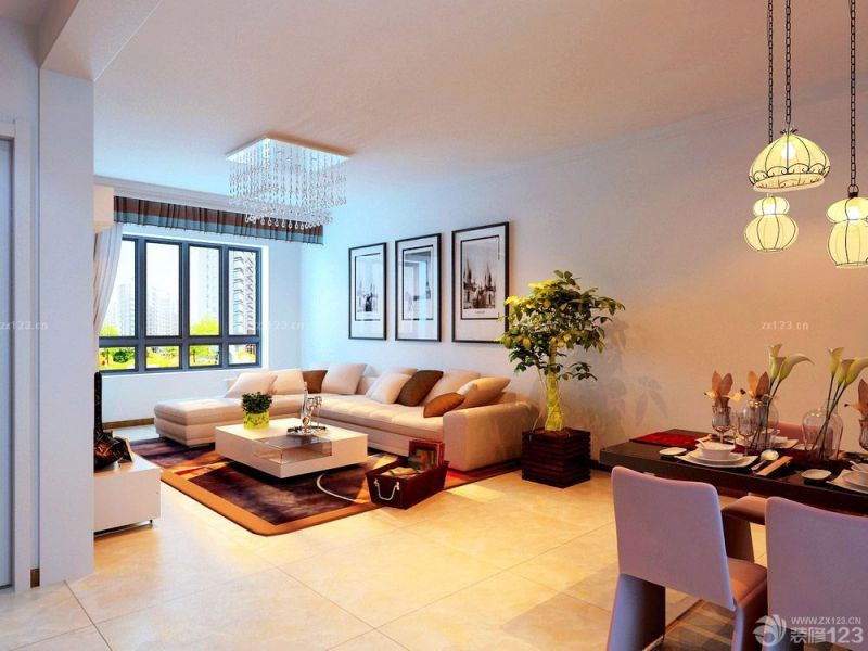 最新现代简约客厅沙发摆放装修图片2025