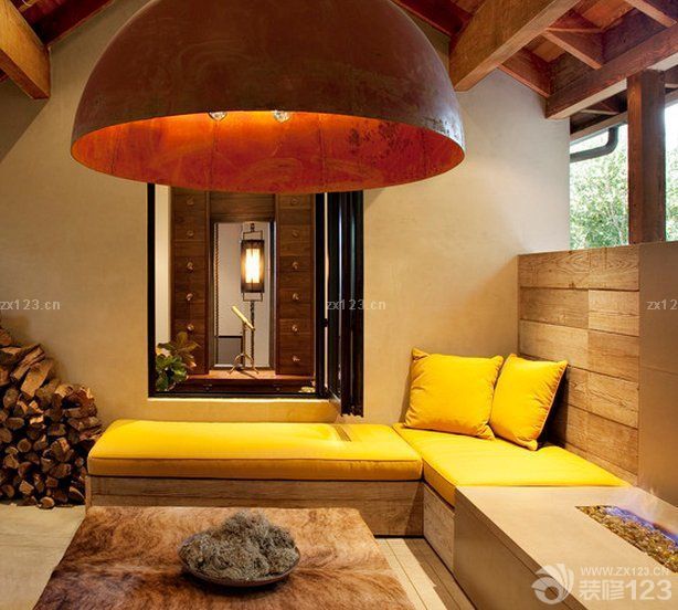 国外别墅室内沙发垫设计图片大全