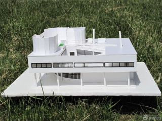 最新著名萨伏伊别墅模型设计效果图