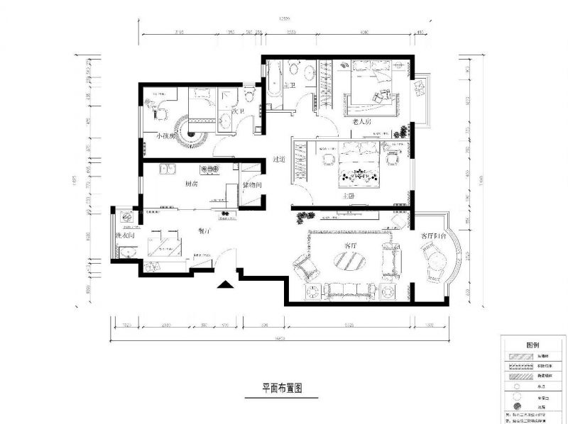 最新140平米小半山别墅户型图片