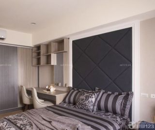 小户型家装卧室床头背景墙设计效果图片2023