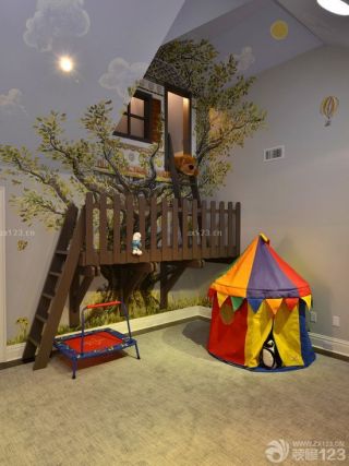 2023房子儿童房间装修设计图片大全内设梯子