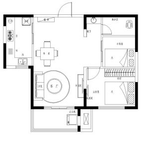 2023经典100平方别墅两室两厅装修设计图纸