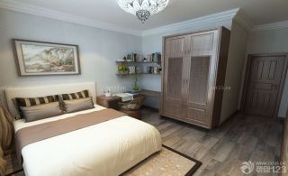 2023 最新美式卧室双人床装修效果图片