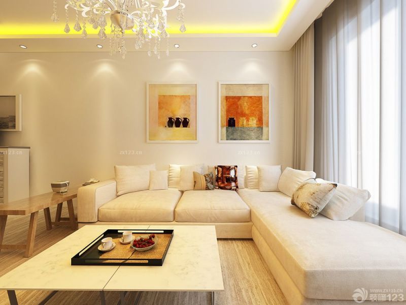 2025现代客厅布艺沙发装修效果图片