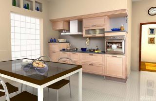 90多平米简单室内开放厨房装修样板间