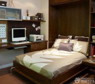 小户型卧室多功能沙发床装修图片欣赏