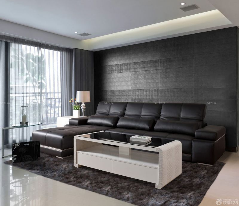 最新现代家装风格小户型客厅多功能沙发床摆放图片