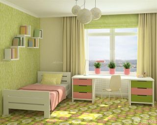 2023家装硅藻泥背景墙设计装修效果图大全儿童卧室