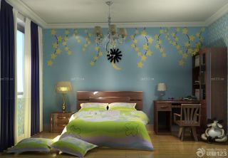 2023家装硅藻泥背景墙设计装修效果图儿童卧室