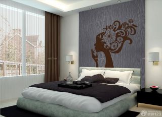 2023经典家装硅藻泥背景墙设计装修效果图片卧室
