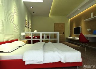 2023最新现代风格硅藻泥背景墙装修效果图片卧室