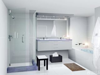 现代120平方房子卫生间装修设计图片