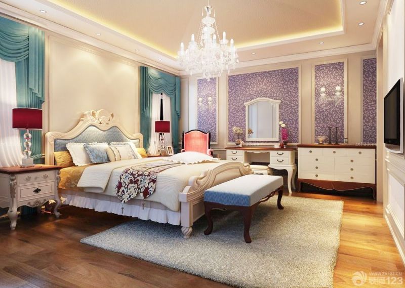 2025别墅卧室床头背景墙设计效果图大全