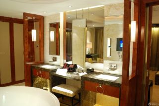 酒店洗手间照明设计装修效果图2023图片