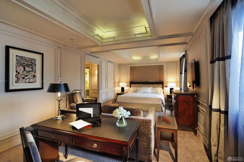 2025最新酒店客房吊顶装修效果图大全