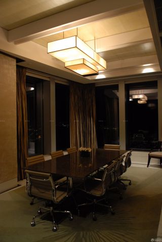 小型酒店会议室吊顶装修效果图片欣赏
