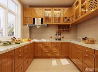 敞开式厨房整体橱柜效果图片2023款