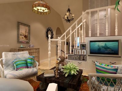 市北区紫云臺-260㎡-混搭风效果图