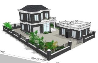 2023新款二层私家别墅楼房外景设计图
