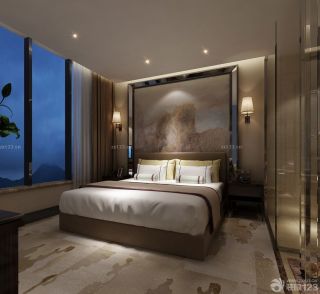 2023小型酒店客房壁灯装修效果图片