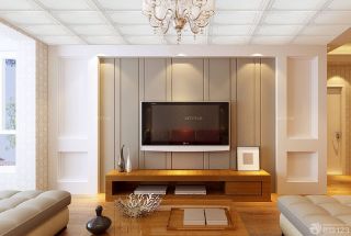 客厅电视背景墙装修欧式风格效果图大全2023图片