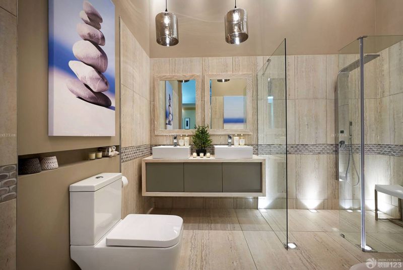 家庭卫生间淋浴房装修效果图大全2023图片