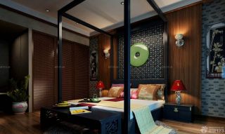 中式新古典卧室装修效果图大全2023图片